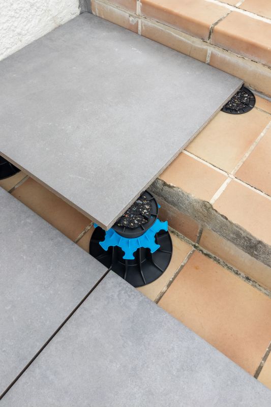 Porch Tile Installation detail